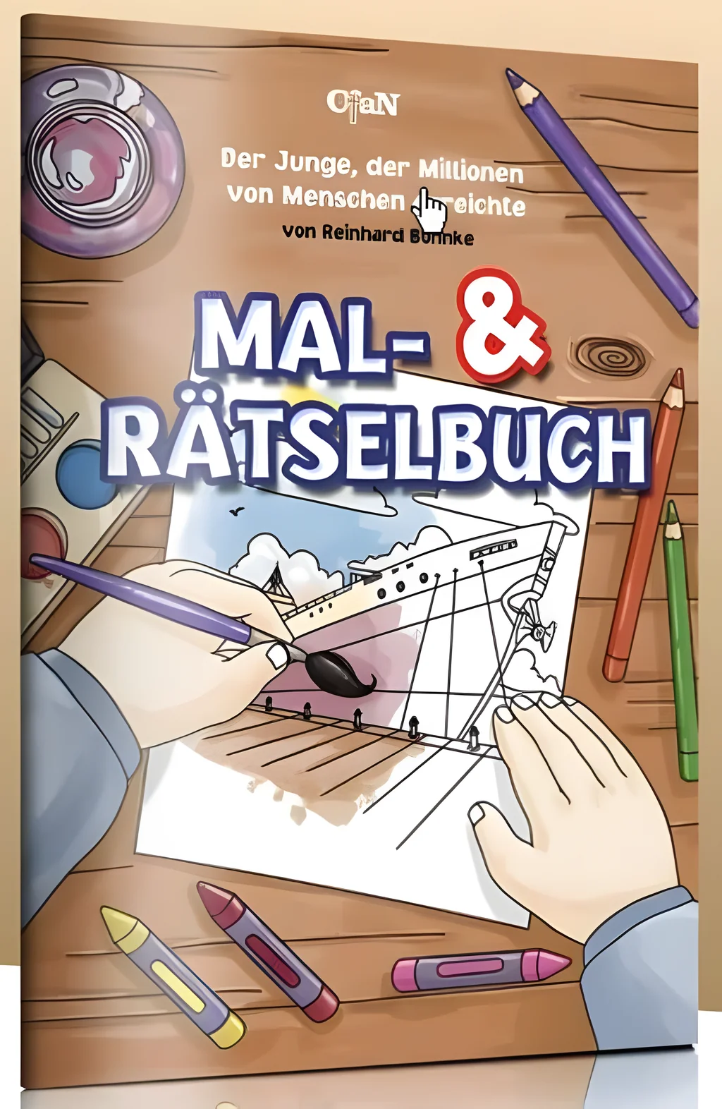 Coverbild: Mal- & Rätselbuch - Der Junge, der Millionen von Menschen erreichte