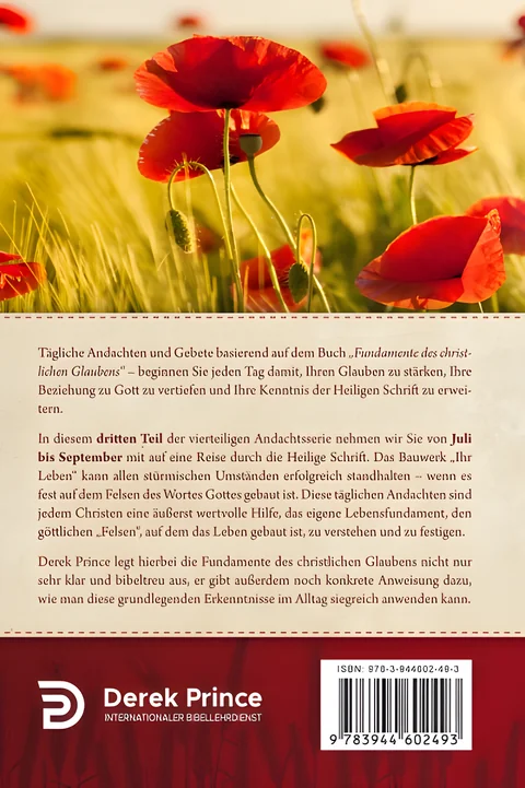 Tägliche Andachten: Fundamente des christlichen Glaubens - Sommer – Bild 1