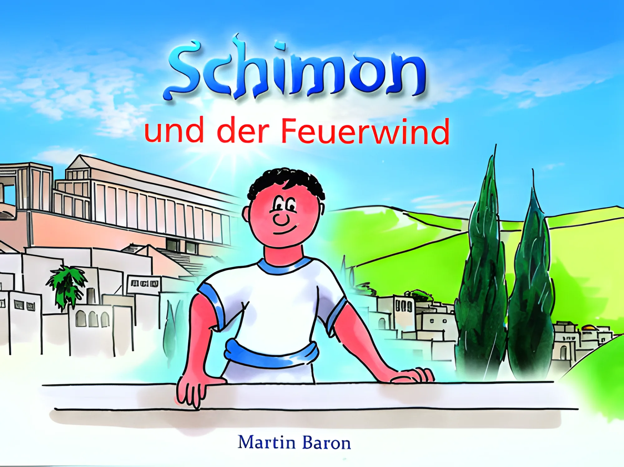Schimon und der Feuerwind - mit Ansteck-Button