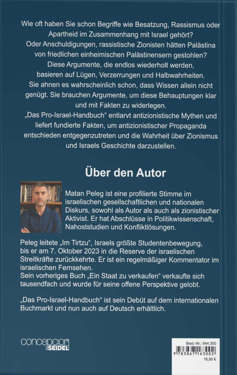 rückseite buch das pro israel handbuch